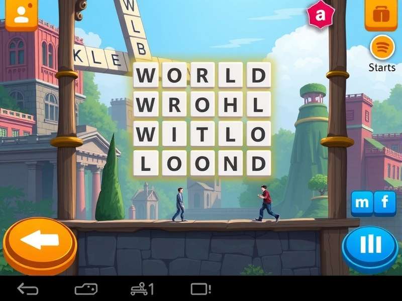 Advanced Words with Friends board strategy showing tile placement