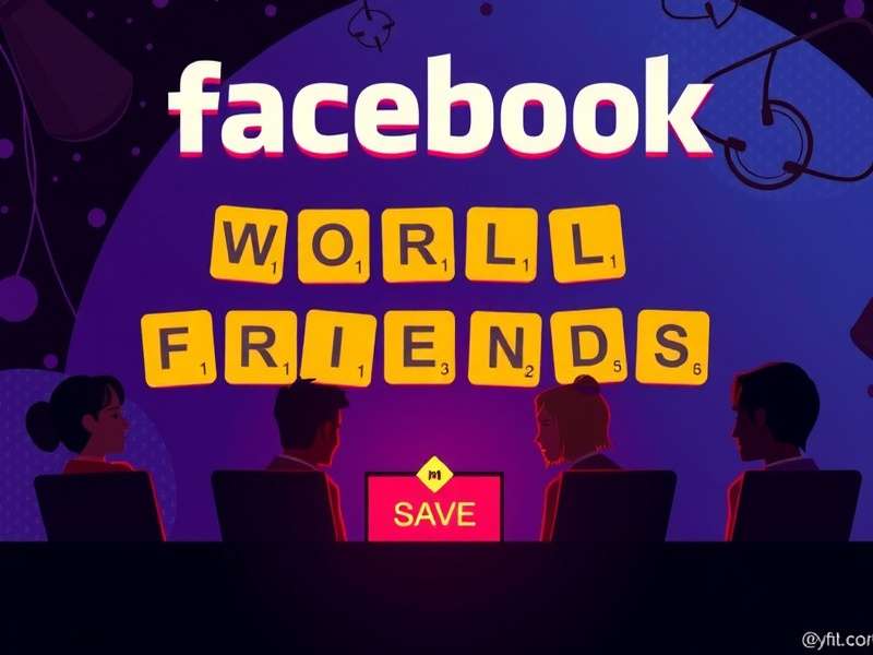 Facebook Words With Friends game interface showing social features and gameplay
