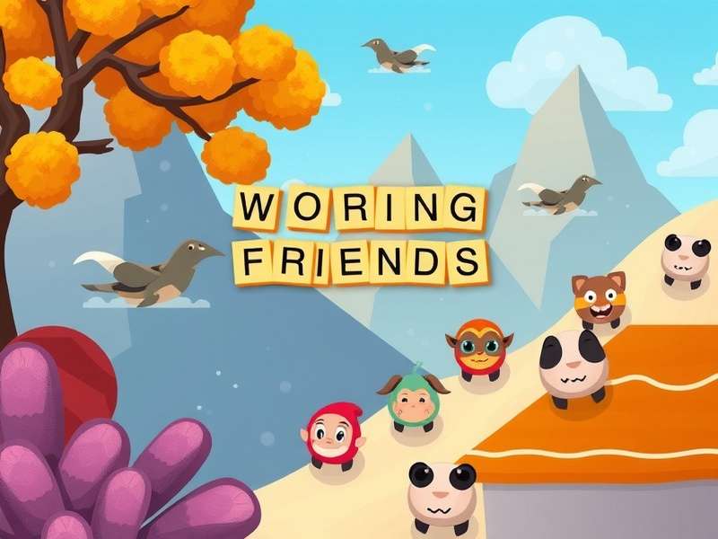 Words With Friends game board with strategic tile placement