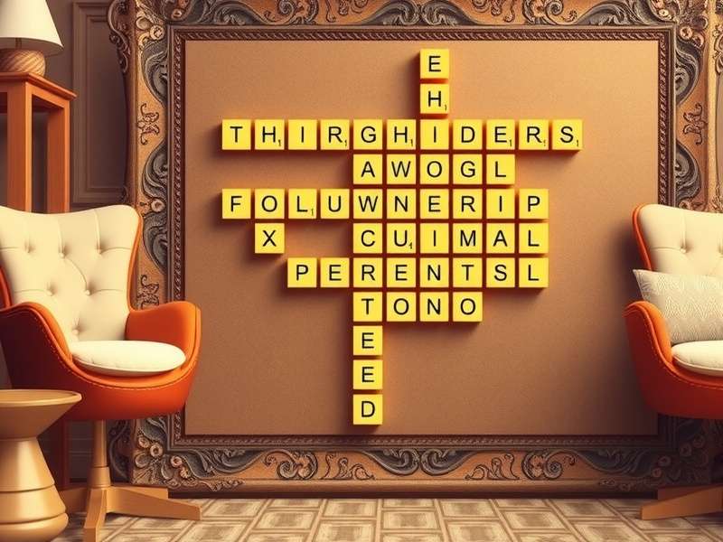 Strategic view of a Words with Friends board with high-scoring word placement highlighted