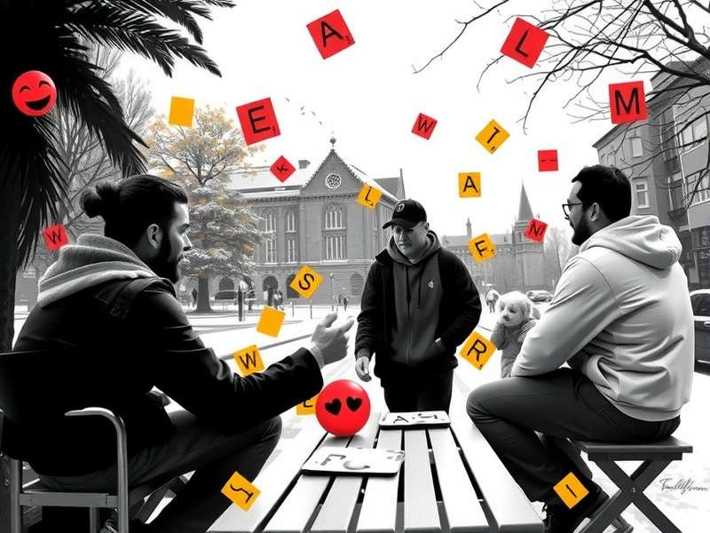 Words with Friends game board on a smartphone screen