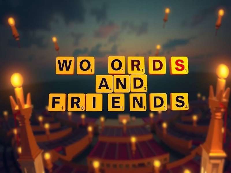 Words with Friends game board on mobile device