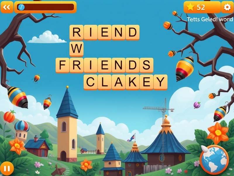 Overhead view of a Words with Friends game board showing strategic tile placement