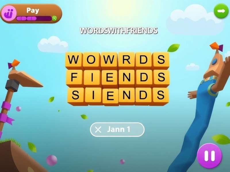 Words With Friends gameplay on mobile device