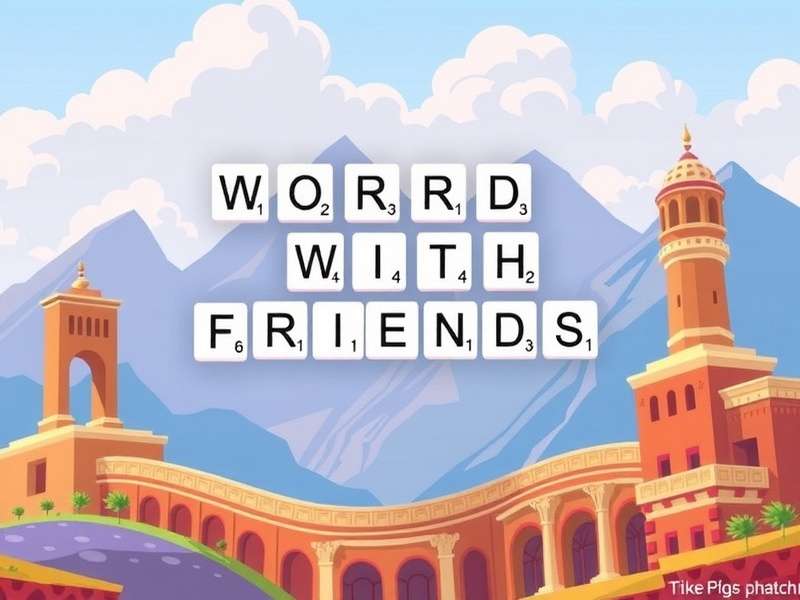 Words with Friends Facebook login screen on mobile device