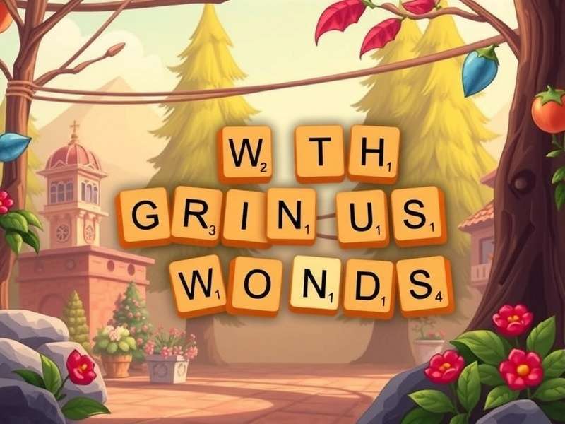 A close-up view of a Words with Friends game board with high-scoring tiles like Q, Z, and X placed strategically