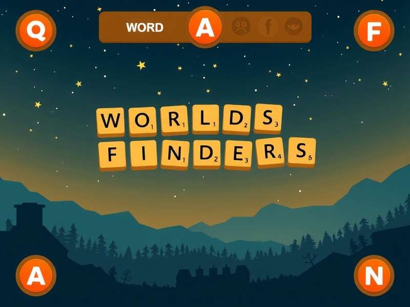 Words with Friends game board with strategic word placements