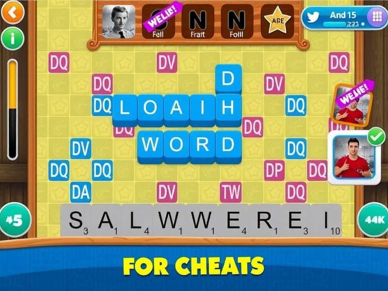 Interface of an Android app analyzing a Words With Friends screenshot