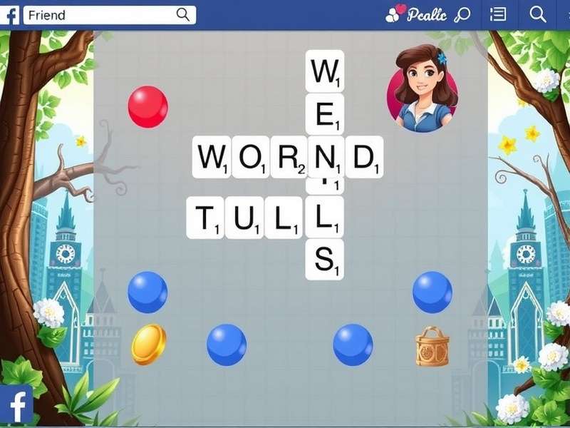 Words With Friends Facebook login screen on mobile and desktop