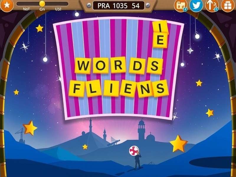 Close-up of a Words With Friends game board with strategic tile placement