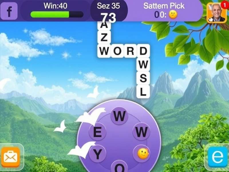 iPhone displaying Words With Friends cheat tool interface