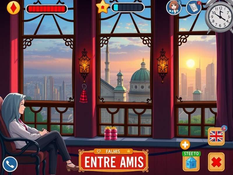 Mots Entre Amis Facebook game interface showing word placement on board