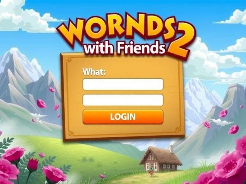 Words With Friends 2 login screen and dashboard interface