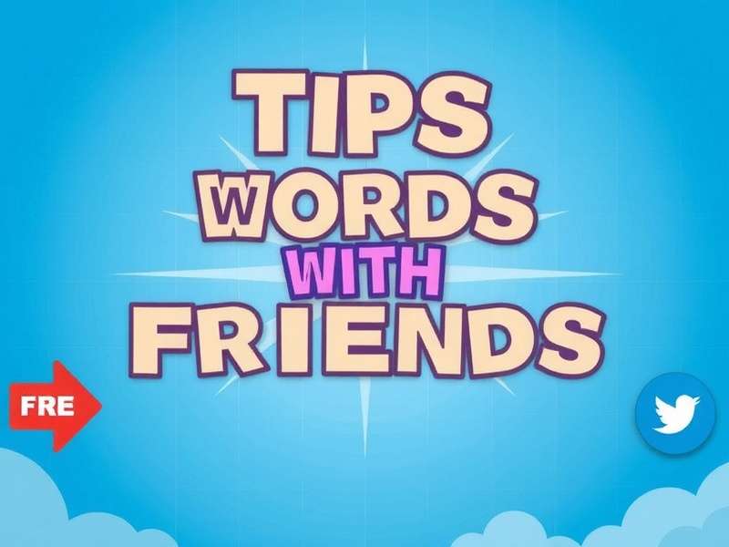 Words With Friends game board with strategic placements highlighted