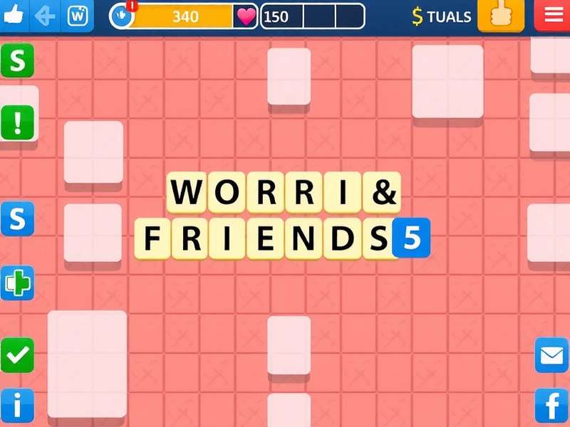 Words With Friends game board on a tablet screen