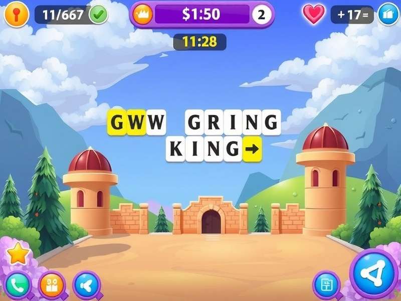 Words With Friends game board with strategic tile placement