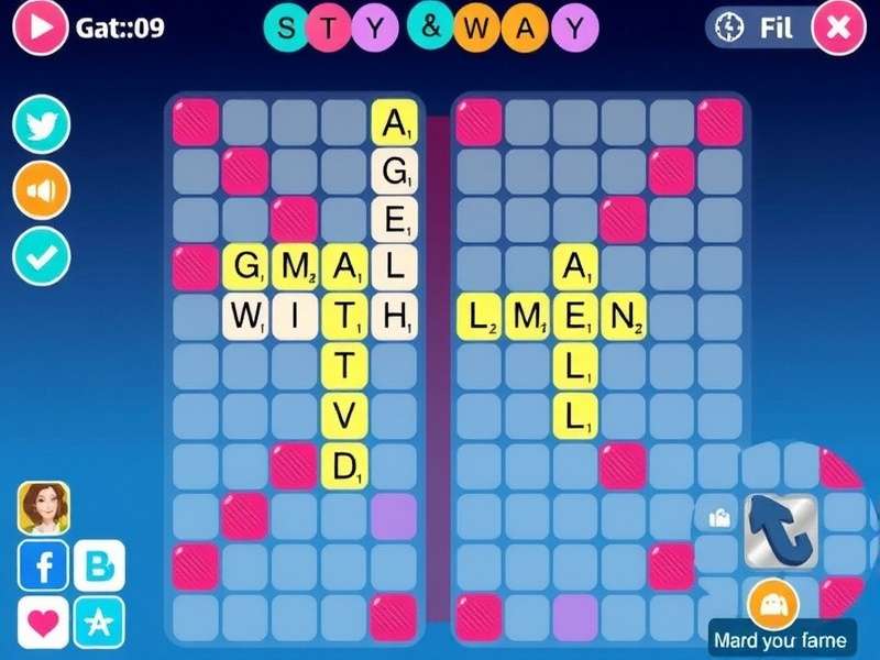Words With Friends board layout with premium squares highlighted
