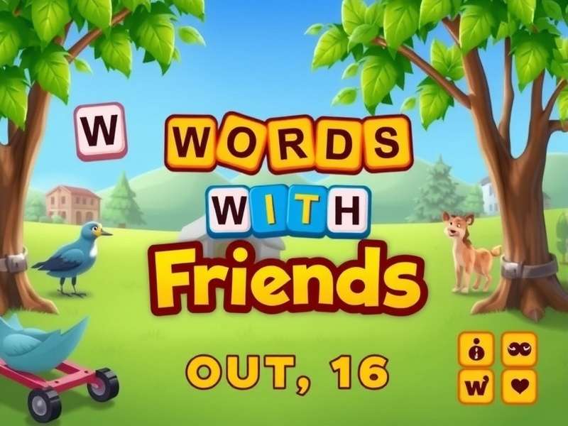 Words With Friends game board on Facebook interface