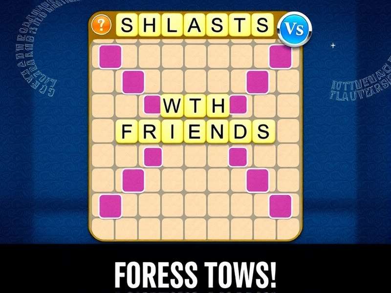 Words With Friends gameplay on a mobile device with UK flag