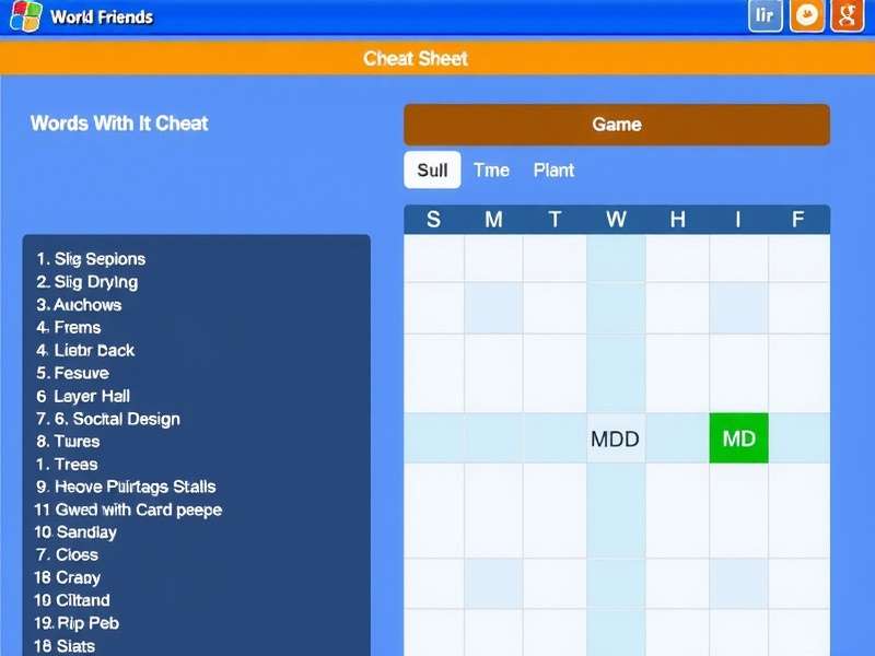 Words With Friends game board with strategic letters