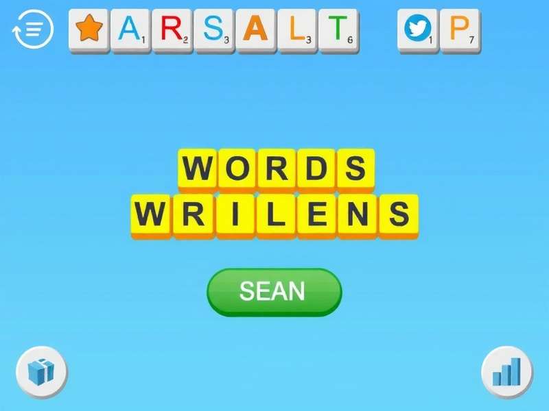 Words with Friends game board showing advanced tile placement strategy