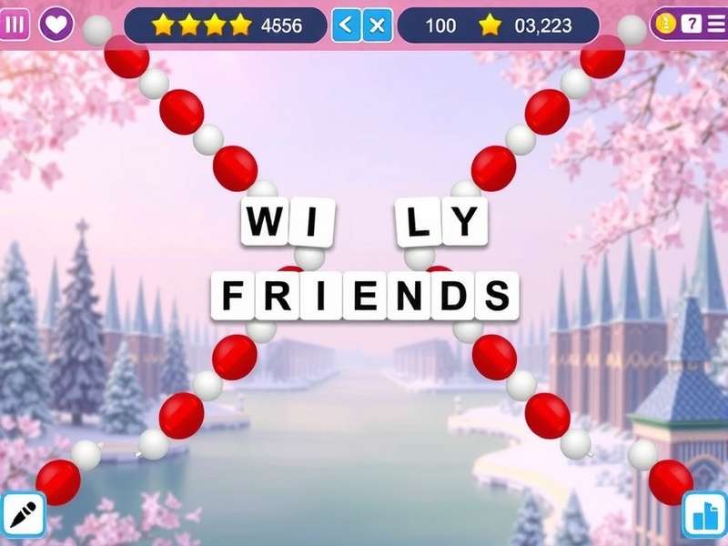 Diverse group of people playing word games on their phones together