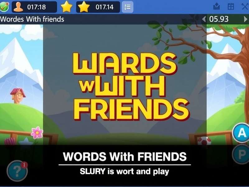 Words With Friends game interface on mobile device