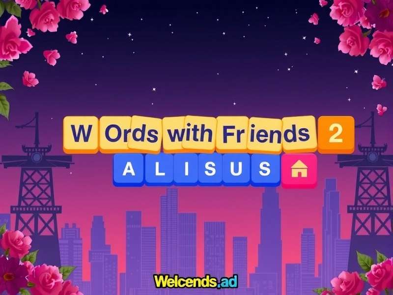 Words With Friends 2 game interface on a smartphone and tablet, showing a competitive word game in progress.