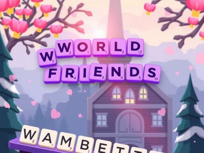 Words With Friends gameplay on Facebook showing board and interface