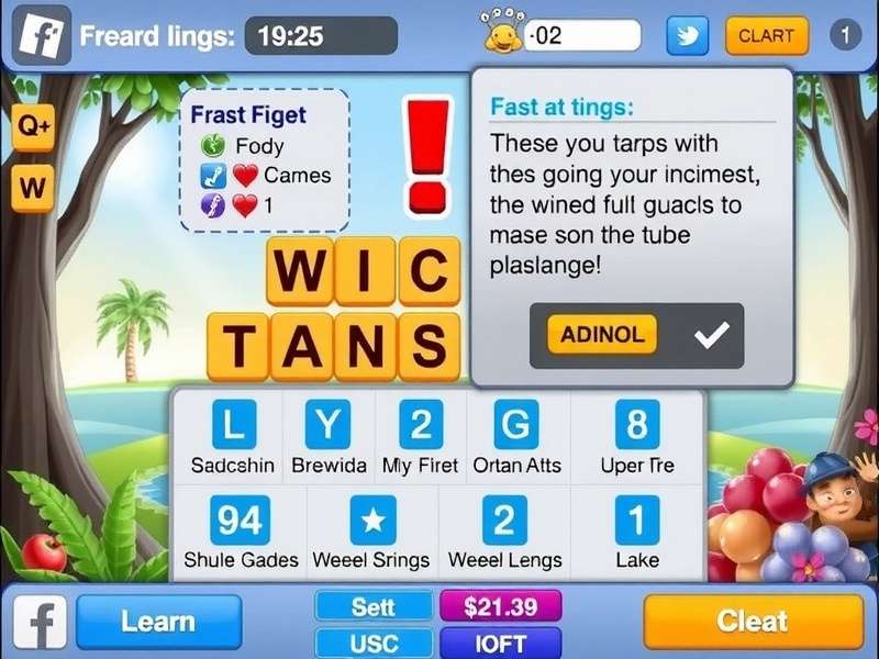 Words With Friends Facebook Cheat strategy board showing high-scoring word placements and tile analysis