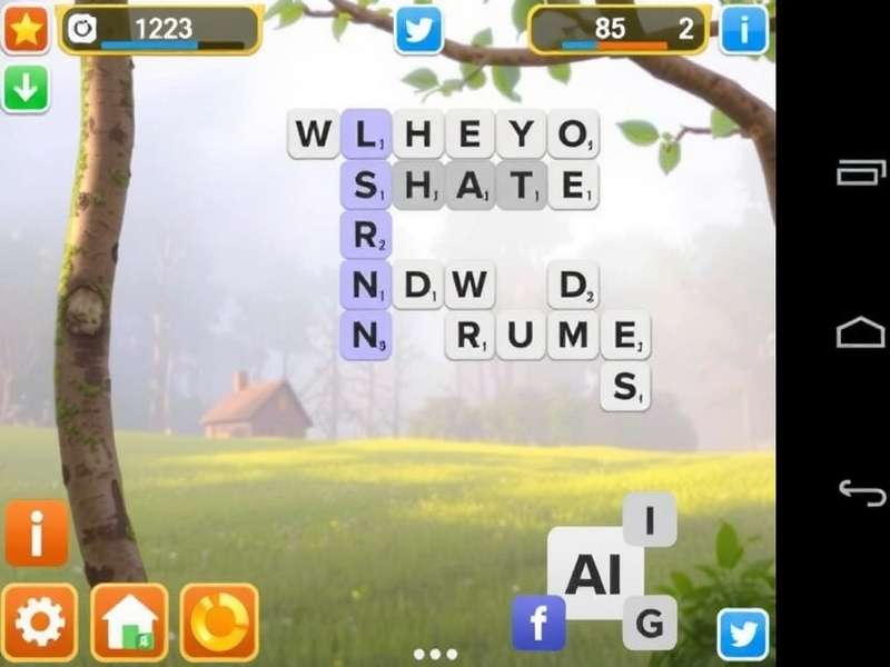 Words With Friends cheat board showing high-scoring word placements and strategy highlights