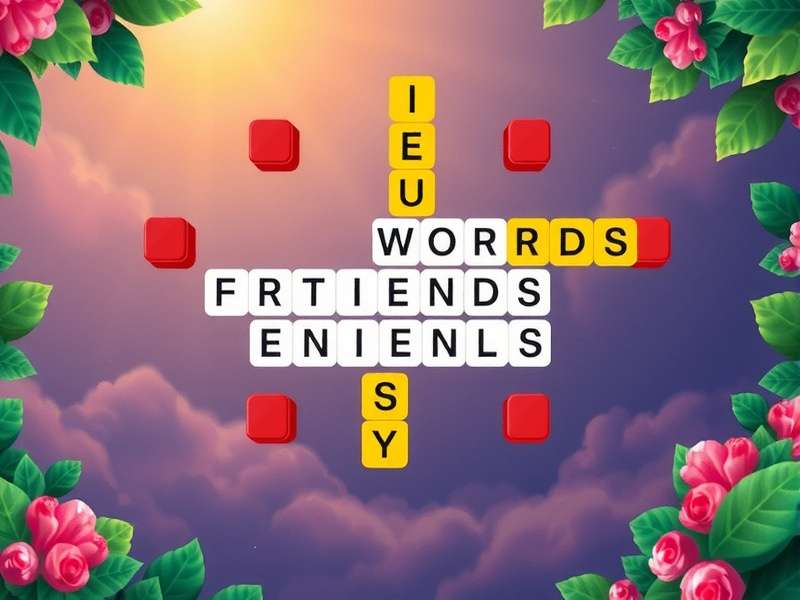 Words With Friends Word Puzzle game board with tiles and strategy overlay