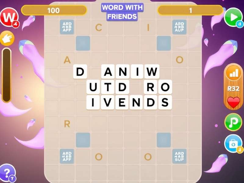Friends playing Words With Friends on mobile devices, enjoying word game challenge
