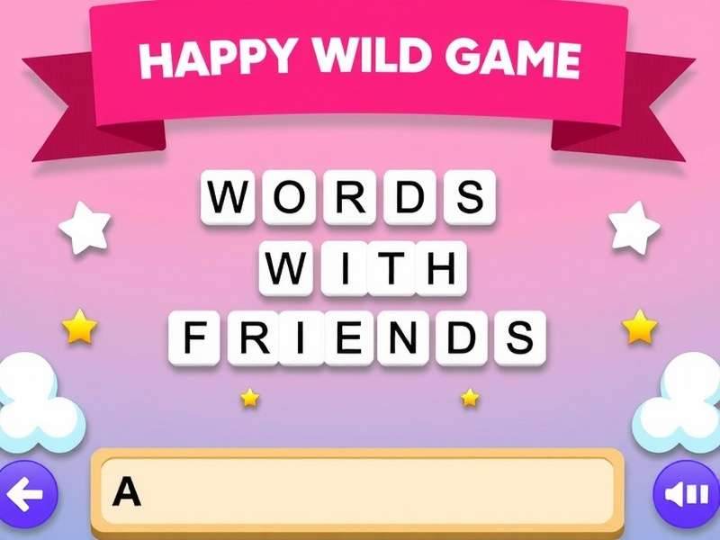 Words With Friends word game app interface showing a multiplayer word puzzle match