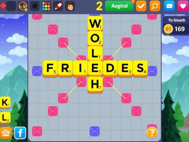 Words With Friends on Zynga – multiplayer word game interface with vibrant tiles and social features